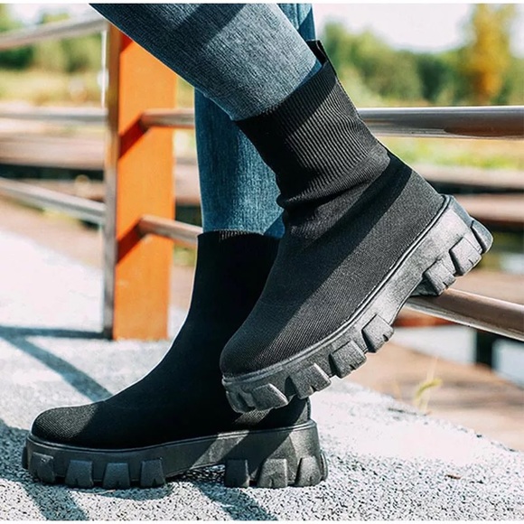 Platform Sock Boots - Picture 8 of 13